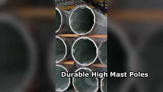 Guida ai pali in acciaio per l'illuminazione dello stadio con pali ad alto albero