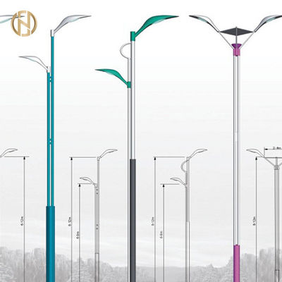 Braccio ottagonale palo leggero di palo di iluminazione pubblica singolo Q345B 3-12M Height