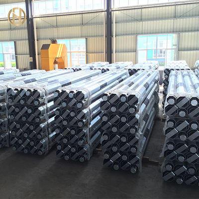 classe 3 Palo elettrico d'acciaio galvanizzato 11KV 33KV 5.3KN 6.7KN di 10m 11m