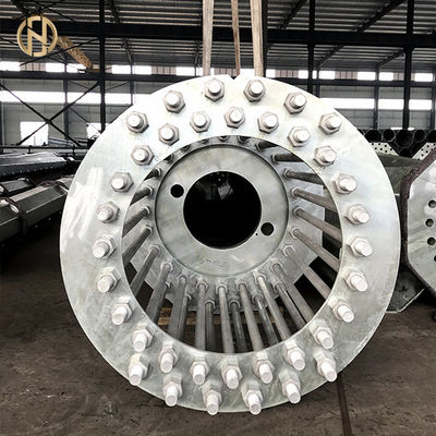 Palo leggero galvanizzato alto albero 30M 35M con il sistema di sollevamento elettrico