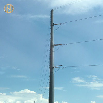 impianto elettrico Palo di 138KV HDG 35M con la piastra di base ed il grado di bullone d'ancoraggio M48 60-90