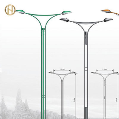 Alta iluminazione pubblica palo all'aperto decorativa galvanizzata Caldo-vendita dell'albero