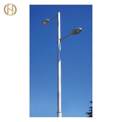 Tubo in acciaio a braccio singolo, a misura di lampadario elettrico, con rivestimento galvanizzato a caldo