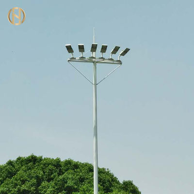 La polvere ha ricoperto l'alta superficie galvanizzata della immersione calda di colore dell'argento IP65 della torre 95FT dell'albero