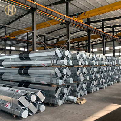 La laminazione a caldo ha galvanizzato la classe 2 1050daN 11.8m 4mm di palo di potere del metallo 33KV
