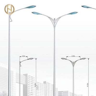 30M Q345B hanno galvanizzato la saldatura ottagonale di Palo AWS D1.1 dell'iluminazione pubblica