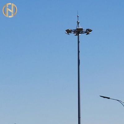 Stadio d'acciaio galvanizzato della immersione calda che incastra l'alta luce palo dell'albero