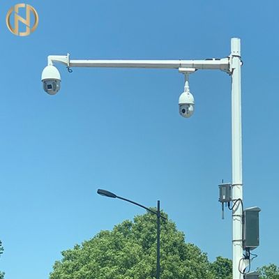Albero telescopico poligonale della videocamera di sicurezza di Palo 11m della macchina fotografica del CCTV