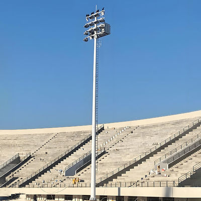 comprare Palo ad albero a sezione poligonale per illuminazione stadio con luci ad ampio angolo e flusso luminoso elevato per l'illuminazione dello stadio online manufacture