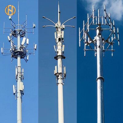 comprare Torre di telecomunicazione monomero in acciaio zincato Q355 (15m-45m) | Produttore personalizzato di torri cellulari online manufacture