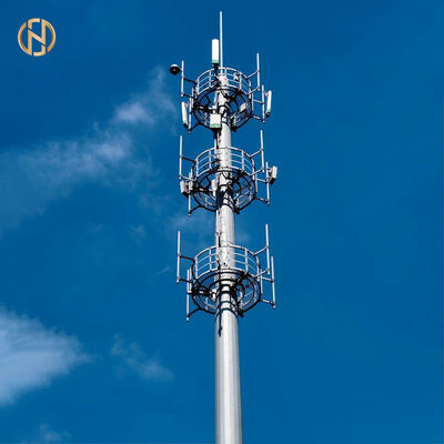 comprare AWS D1.1 & ISO 1461 Certified Monopole Communication Tower per l'infrastruttura globale delle telecomunicazioni online manufacture