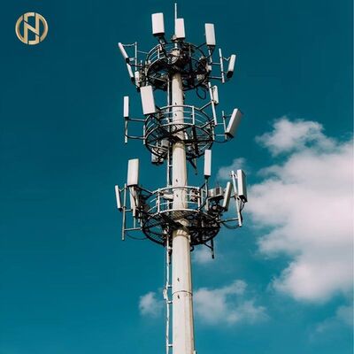Acquistare Polo di acciaio per telecomunicazioni galvanizzato a caldo conforme a TIA/EIA-222, 20-50 m per stazioni base 4G/5G online manufacture