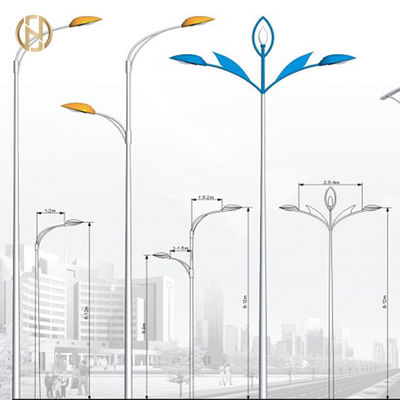 comprare conici rotondi di palo di iluminazione pubblica di 8M Q235B scelgono la posta della lampada del braccio online manufacture