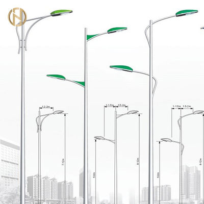 comprare La immersione calda all'aperto di palo di iluminazione pubblica Q235 ha galvanizzato/superficie ricoperta polvere online manufacture