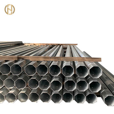 comprare 9M hanno galvanizzato palo pratico d'acciaio 350daN 200daN per distribuzione di energia 11kv online manufacture