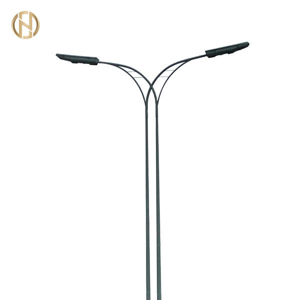 Terreno montato 3m 6m 8m 12m personalizzato Hot Dip Galvanizzato Octagonale lampadario esterno per illuminazione stradale