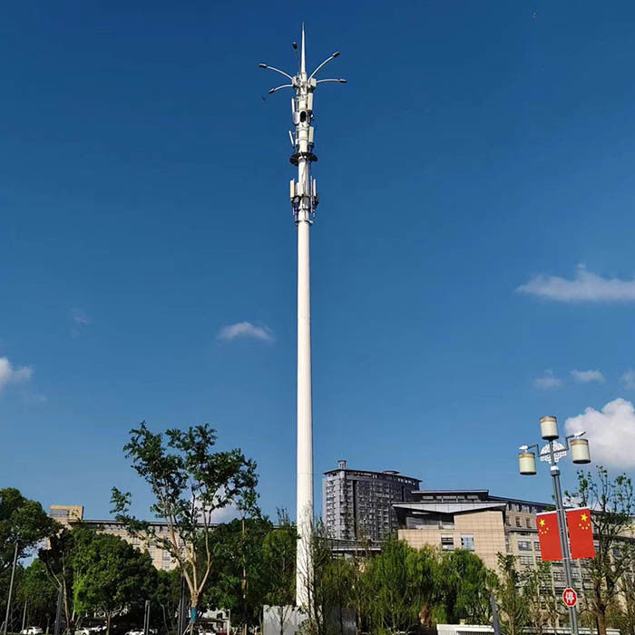 Palle di telecomunicazione in acciaio galvanizzato a caldo con antenne