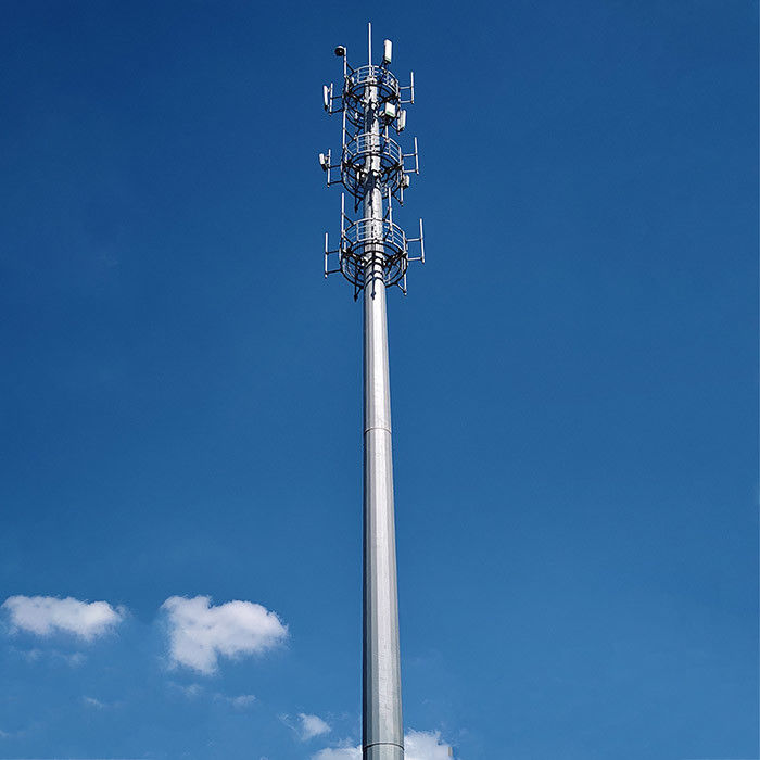 100FT 120FT Telecom Poles Trattamento della superficie galvanizzata a caldo e Futao Telecomunicazioni Calcolo della deformazione post