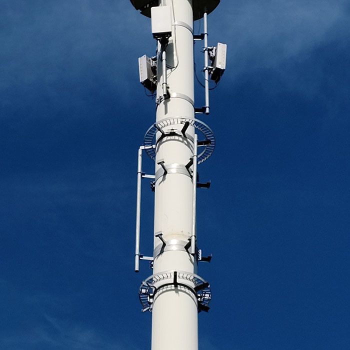 Antenne in acciaio galvanizzato a caldo monopoli con piattaforma
