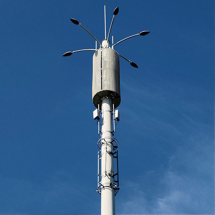 Post di telecomunicazione galvanizzato a caldo con scale e piattaforme per piastre di acciaio strutturale a bassa lega ad alta resistenza
