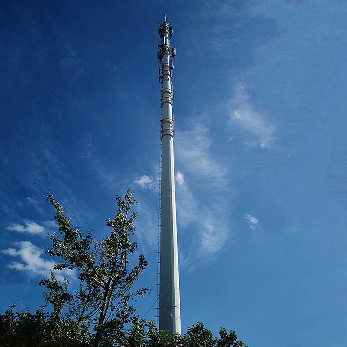 Altezza 15 m-60 m Poli di telecomunicazione con calcolo della pressione del vento a 25 m/s
