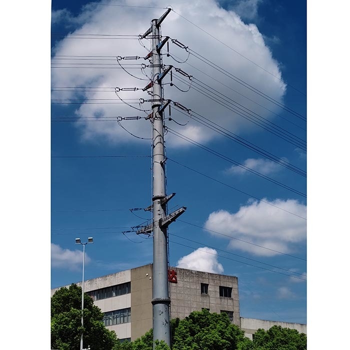 Palo per linea elettrica ad alta tensione zincato a caldo per apparecchiature elettriche