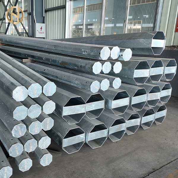25FT-45FT Poligono ottagonale galvanizzato a caldo per distribuzione elettrica