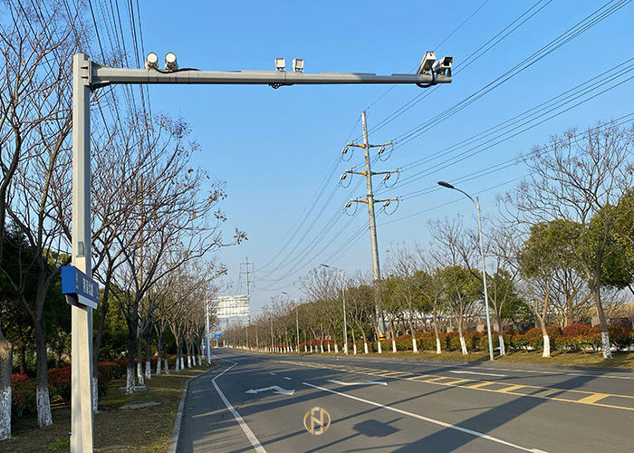SGS Q345 8M Telescopic Cctv Pole L tipo colore standard di RAL