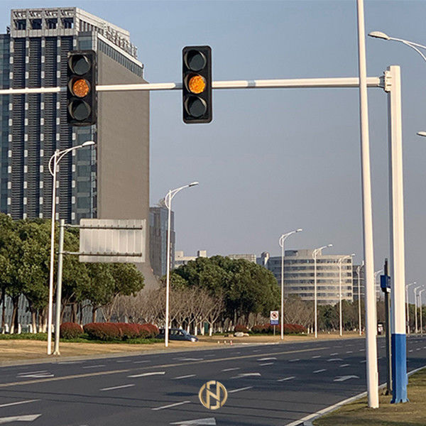 certificazione ottagonale di iso 9001 di forma di 6M 8M Traffic Signal Pole
