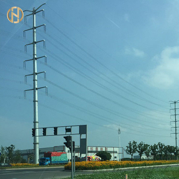 En d'acciaio d'acciaio tubolare Stardand di Palo 230KV della trasmissione di 220KV Palo