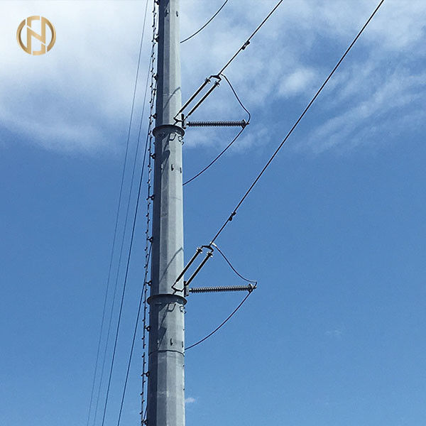 Il supporto di auto ha galvanizzato il grado 60-90 di palo di potere 132KV 138KV 32m