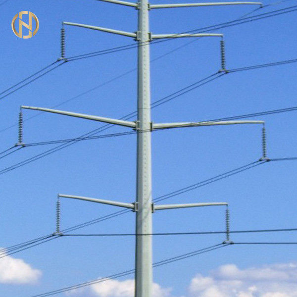 Potere palo galvanizzato NEA 105FT 110FT 30M del metallo 32M 138KV 132KV