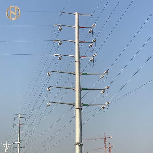 La immersione calda pratica d'acciaio elettrica di palo del dodecagono ha galvanizzato 32m 110FT