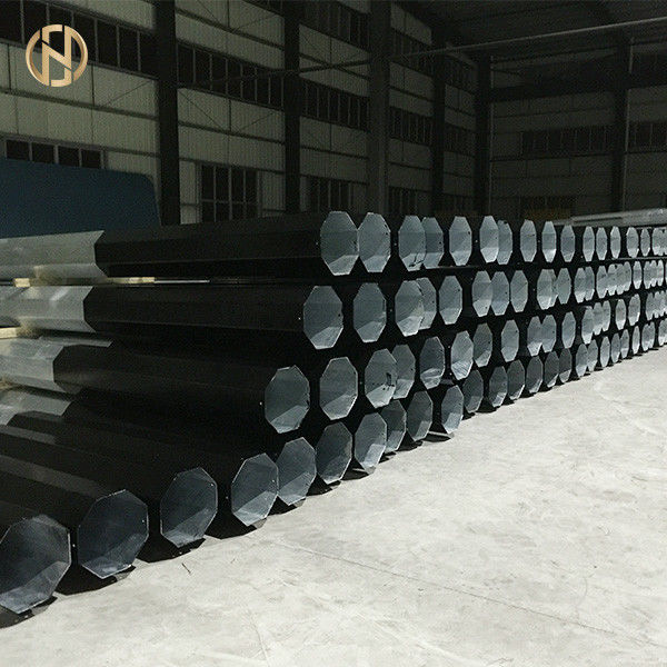 La immersione calda su misura 500daN di Palo 12m di corrente elettrica di colore ha galvanizzato la superficie