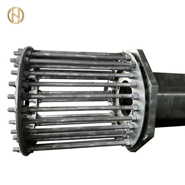 Avvolga palo pratico d'acciaio resistente 39m 220KV 230KV 380KV con l'hardware Q500C