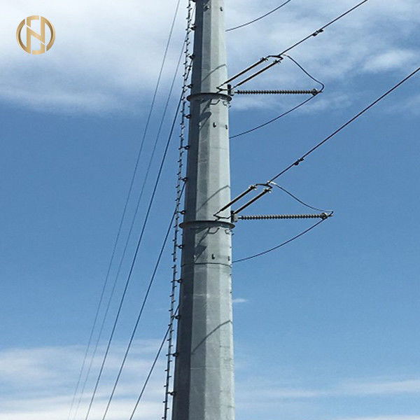 69KV metallo d'acciaio palo pratico ASTM un'alta durevolezza di zincatura a caldo 123