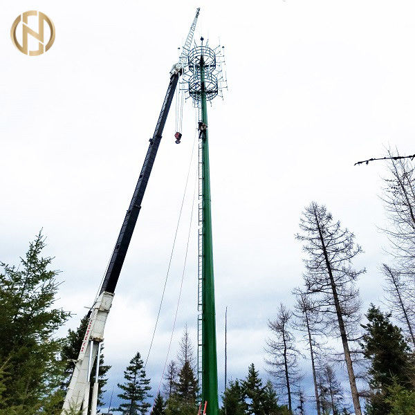 Acciaio di Pali ASTM A572 GR65 delle Telecomunicazioni della posta di telecomunicazione di 100FT 120FT