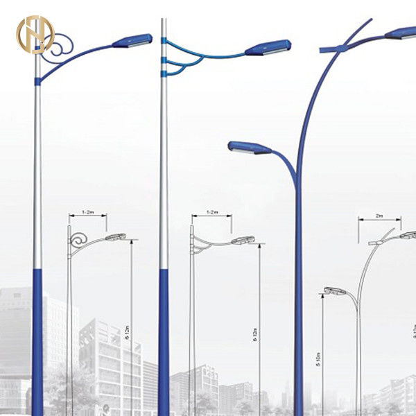6 - anti corrosione palo leggero d'acciaio di 15M Street Light Pole con varia progettazione
