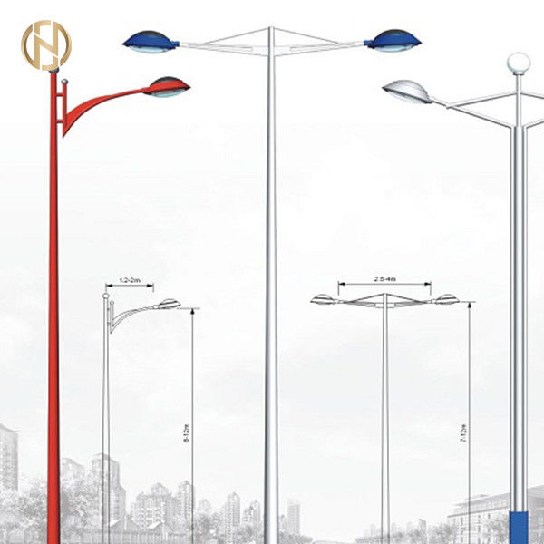 forma ottagonale Q235B di palo di iluminazione pubblica di 6M 8M 10m 12M/materiale asse di Q345B