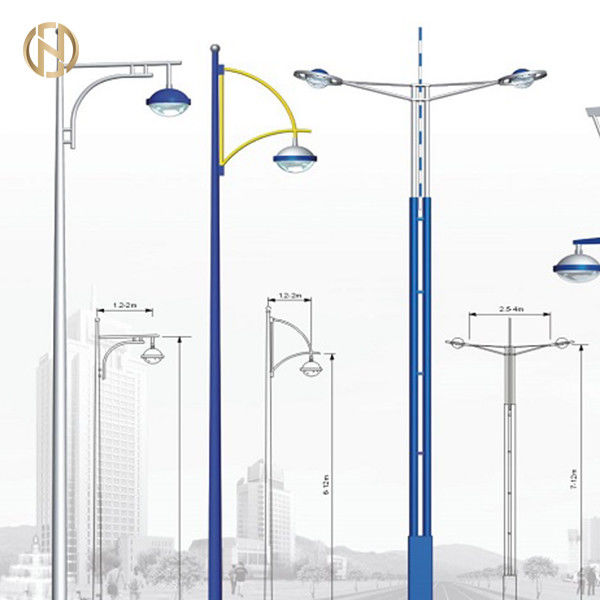 Forma ottagonale leggera galvanizzata di palo 9M della immersione calda con la certificazione di iso dello SGS