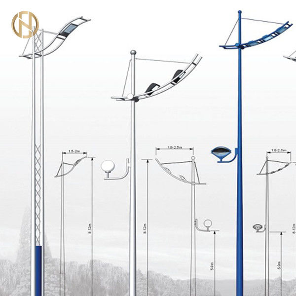 posta d'acciaio della lampada di forma ottagonale di palo di iluminazione pubblica 10m con il singolo braccio
