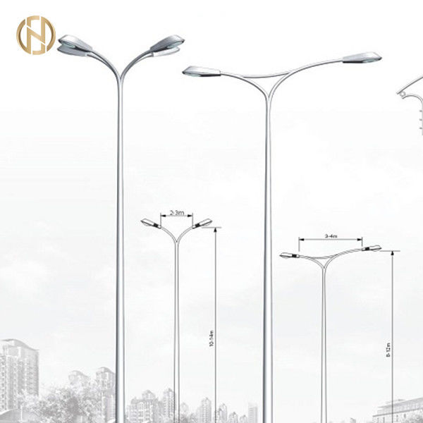 Iluminazione pubblica palo galvanizzata 3M 6M 9M 12M Custom Octagonal Light Palo