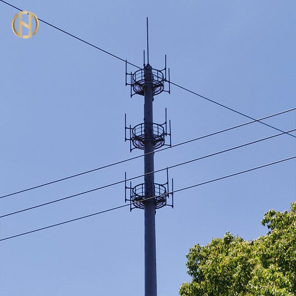 Torre unipolare galvanizzata unita 30M delle Telecomunicazioni della posta di telecomunicazione di slittamento 36M