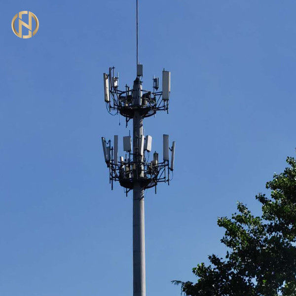 Vento galvanizzato della posta 20M 25M 30M 35M 40M di telecomunicazione della immersione calda resistente