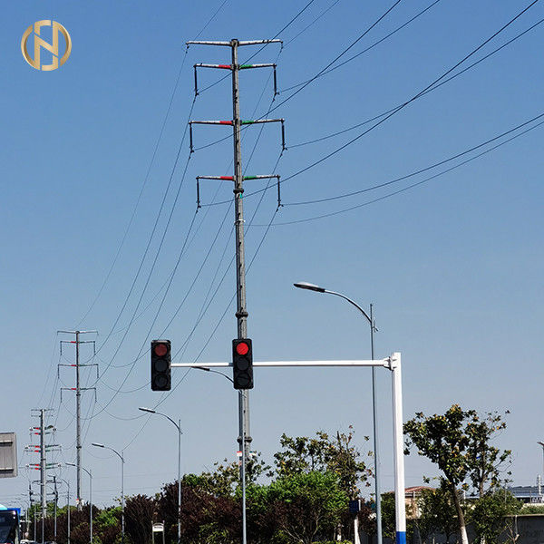 certificazione ottagonale di iso 9001 di forma di 6M 8M Traffic Signal Pole