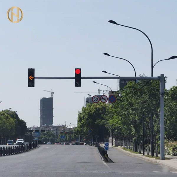 Forma ottagonale d'acciaio della posta 6M*9M della macchina fotografica del CCTV di Q235B per traffico nella L forma