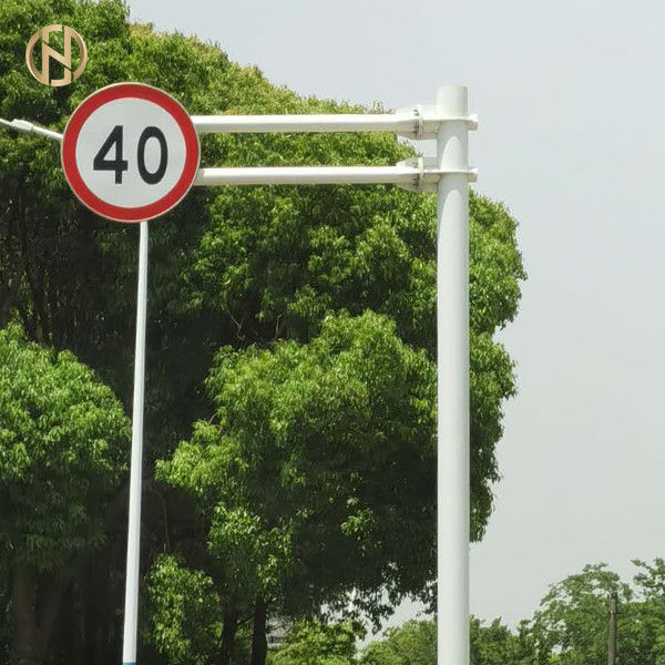 Rivestimento della polvere su misura ruggine materiale d'acciaio della posta del segnale di traffico stradale anti