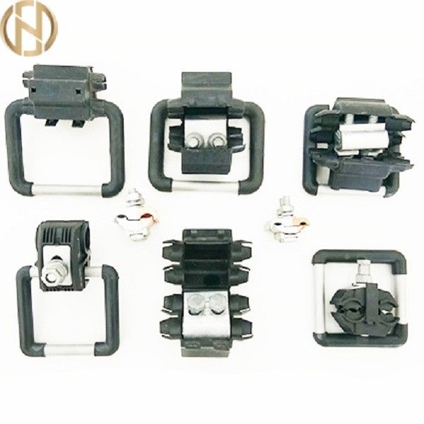 Morsetto di alluminio isolato di interramento del ramo/morsetto a terra J10BD-50-240 agli accessori del palo J10DL-50-300