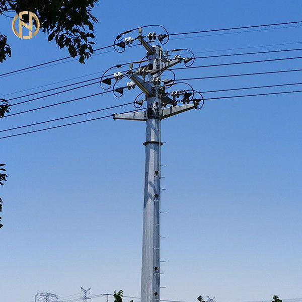 Trasporto di energia elettrico d'acciaio del metallo Palo 69KV 90FT Q460C