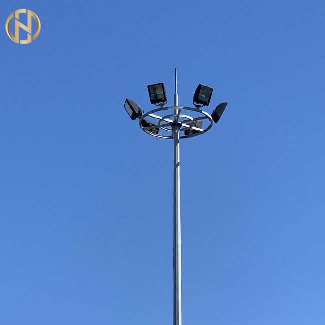 Illuminazione solare 30m dell'albero della lampada di via di Q345 2.5mm alta con la scala rampicante